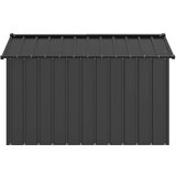 vidaXL Kućica za pse s krovom 113x153x101 cm pocinčani čelik | shoptok.hr