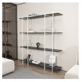 Hanah home Polica za kućicu od mahovine, 160x180x29,6 cm, Crno-bijela | Eponuda.ba