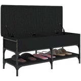  Klupa za cipele crna 102 x 42 x 45 cm od konstruiranog drva | shoptok.hr