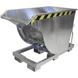 eurokraft pro Prekucna posoda, ozka izvedba, prostornina 0,3 m³, nosilnost 1500 kg, vroče cinkano po EN ISO 1461 | Shoptok.si