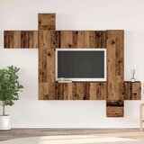  Set TV komoda s policom Zidne s pohranom s vratima 10 pcs Staro drvo 30.5 x 30 x 90 cm Cijene