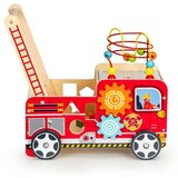 ECO TOYS Drvena edukativna guralica 2u1 s kockama 41,5x28x46 cm, vatrogasci | Eponuda.com
