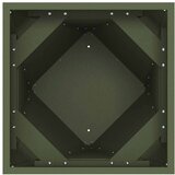  Cvetlično korito Oljčno zelena 50 x 50 x 75 cm Jeklo, (5000207529) | Shoptok.si