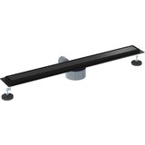 Tuš kanal 2-u-1 sa 360° sifonom Crna 80 cm Nehrđajući čelik 304 | shoptok.hr