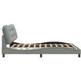  Okvir kreveta s LED svjetlima svjetlosivi 180x200 cm od tkanine | shoptok.hr