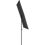  Vrtni suncobran s aluminijskim stupom 2 x 1,5 m crni | Eponuda.ba