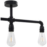 vidaXL Stropna svetilka črna 3 x E27 žarnice, (20618362) | Shoptok.si