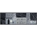 vidaXL Kuhinjski tepih perivi s uzorkom boce vina 60x180 cm baršunasti | shoptok.hr