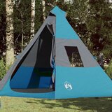  The Living Store Šotor za kampiranje tipi za 7 oseb moder vodoodporen - Šotor Za Kampiranje, (21486758) Cene