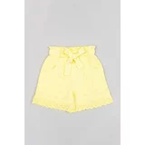 Zippy Dječje kratke hlače boja: žuta, glatki materijal