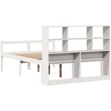 vidaXL Knjižna postelja brez vzmetnice bela 160x200 cm trdna borovina | Shoptok.si
