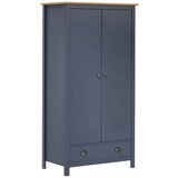 vidaXL Garderobna omara z 2 vrati Hill Range siva 89x50x170cm borovina | Shoptok.si