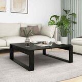  Stolić za kavu crni 100 x 100 x 35 cm od konstruiranog drva | Eponuda.com
