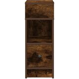 vidaXL Noćni ormarić s ladicom dimljeni hrast 25x31x66 cm | shoptok.hr