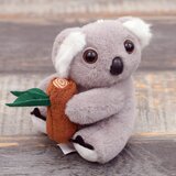 Plišani privjesak za ključeve s koalom i karabinerom 12 cm | Shoptok.si