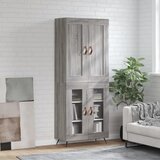  Visoka komoda siva sonome 69,5x34x180 cm od konstruiranog drva | shoptok.hr