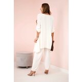Kesi Włoski Set of blouse + pants with pendant light beige | shoptok.hr