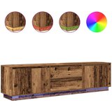 vidaXL TV omarica z LED lučkami starinski les 193,5x41x50 cm | Shoptok.si