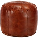  The Living Store Tabure rumenorjav 40x35 cm pravo kozje usnje - Tabure, (21454933) Cene