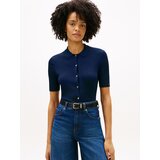 Tommy Hilfiger Pletena jopa mornarska | Shoptok.si