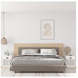  Nočne omarice 2 kosa visok sijaj bele 43x36x50 cm | Shoptok.si