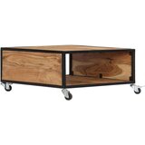  Klubska mizica 70x70x32 cm trden akacijev les | Shoptok.si
