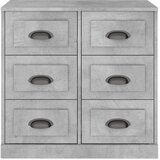  Komoda siva boja betona 70x35,5x67,5 cm od konstruiranog drva | Eponuda.com