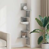 Zidne kutne police siva boja betona 32x32x127,5 cm od iverice | Eponuda.ba