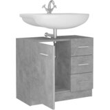 Ormarić za umivaonik boja betona 63x30x54 cm konstruirano drvo | shoptok.hr