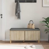  Klupa za hodnik s jastukom Sonoma hrast 100 x 38 x 46 cm | Eponuda.com