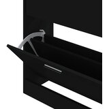 Ormarić za cipele crni 63 x 24 x 81 cm od konstruiranog drva | shoptok.hr