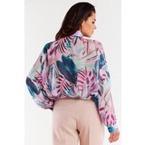Awama Woman's Shirt A513 Pink/Flowers | Shoptok.si
