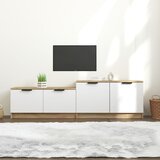 vidaXL TV omarica bela in sonoma hrast 158,5x36x45 cm konstruiran les Cene