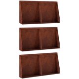  Zid za zadržavanje 6 kom. 40 x 12 x 40 cm Otporni čelik Rđa | shoptok.hr