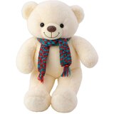  igračka medo sa crveno/zelenim šalom 55cm – bijeli | Shoptok.si