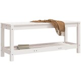  Vrtna klupa bijela 108 x 35 x 45 cm od masivne borovine | shoptok.hr