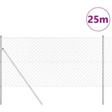  Stup za ogradu Srebrno 25 x 1,2 m (60 x 60 mm mreža) Čelik | shoptok.hr