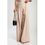 Fenzy Elegantna Duga Haljina Na Gumbe, Bež | shoptok.hr