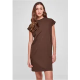 UC Curvy Ladies Turtle Extended Shoulder Dress brown