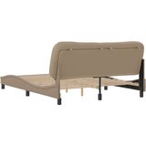  Posteljni okvir z vzglavjem kapučino 160x200 cm umetno usnje, (21086293) | Shoptok.si