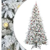 vidaXL Umjetno božićno drvce s nogom s stalakom Zelena 240 cm PE i PVC | shoptok.hr