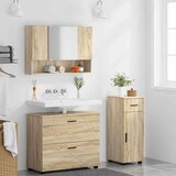 vidaXL set namještaja za kupaonicu s ladicama zidne 3 pcs sonoma hrast | shoptok.hr
