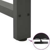  Noge kavne mizice antracit 2 kosa 50x(30-31) cm jeklo, (21828576) | Shoptok.si