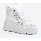 Zazoo 3416 Leather Women's Sports Shoes White | Shoptok.si