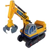 Lean_Toys Otroški Poganjalec bager s premično roko rumena | Shoptok.si