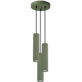 Sollux Lighting Sollux SL.1614 - Luster na sajli KARBON 3xGU10/10W/230V zelena | Eponuda.com