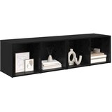 vidaXL Komplet TV omaric 2 pcs Črna Orehovina 37 x 35 x 72 cm, (5000132522) | Shoptok.si