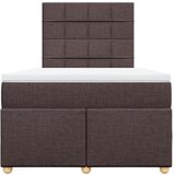  Krevet box spring s madracem tamnosmeđi 120 x 190 cm od tkanine | shoptok.hr