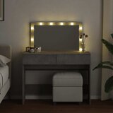  Toaletni stolić s LED svjetlima siva boja betona 100x40x120 cm | Eponuda.com