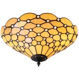 Endon 70242 - plafonsko svetlo tiffany pearl 2xE27/60W/230V, prečnik 37 cm Cene